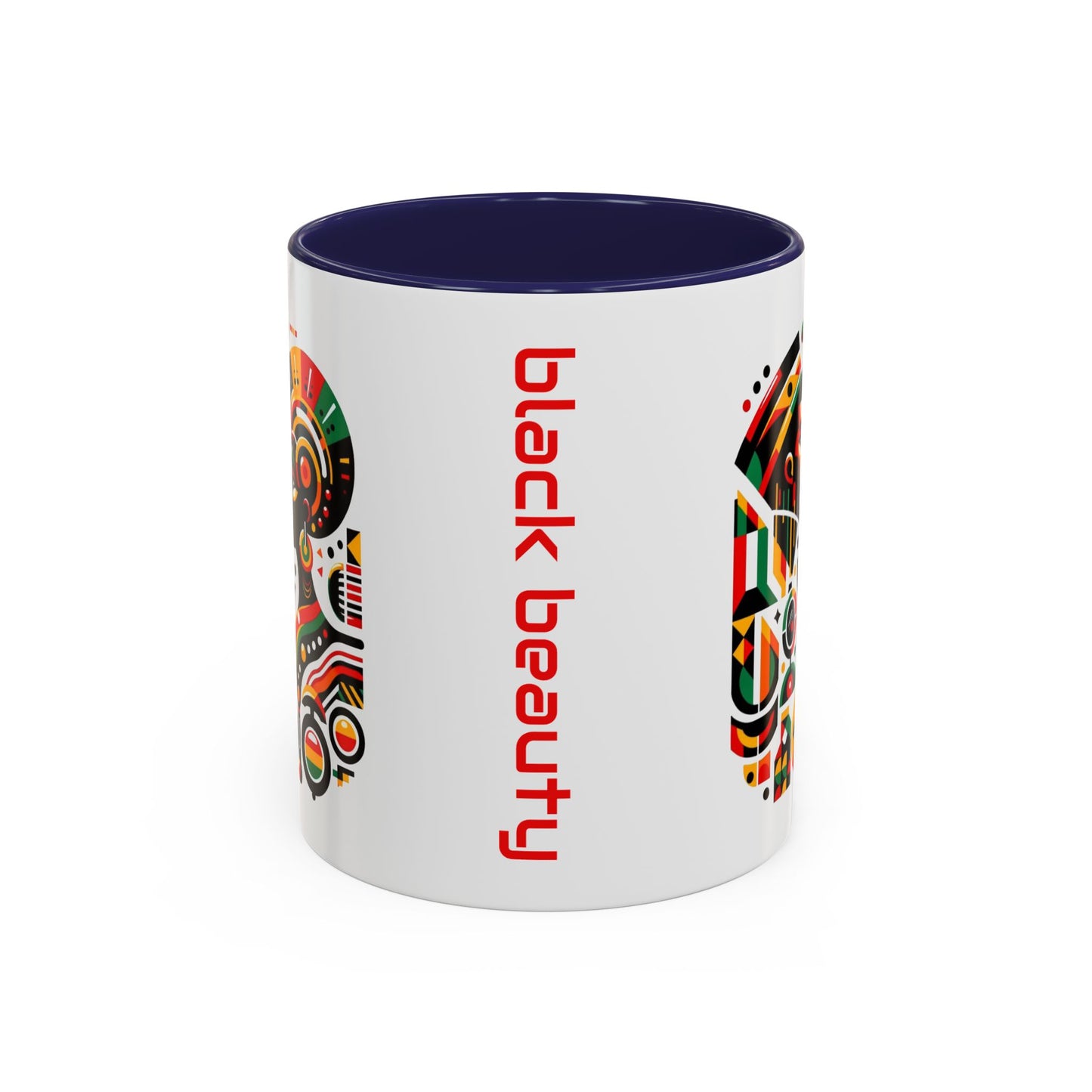 Artistic Black Beauty Coffee Mug - 11oz & 15oz - Vibrant Cultural Design for Home & Office