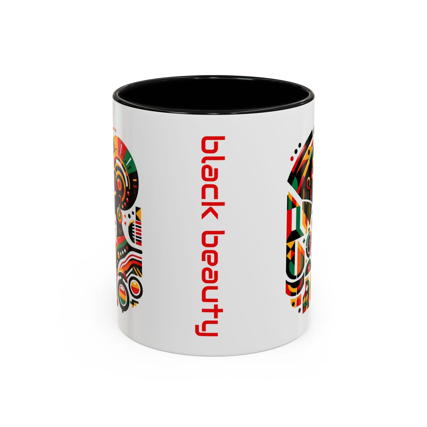 Artistic Black Beauty Coffee Mug - 11oz & 15oz - Vibrant Cultural Design for Home & Office