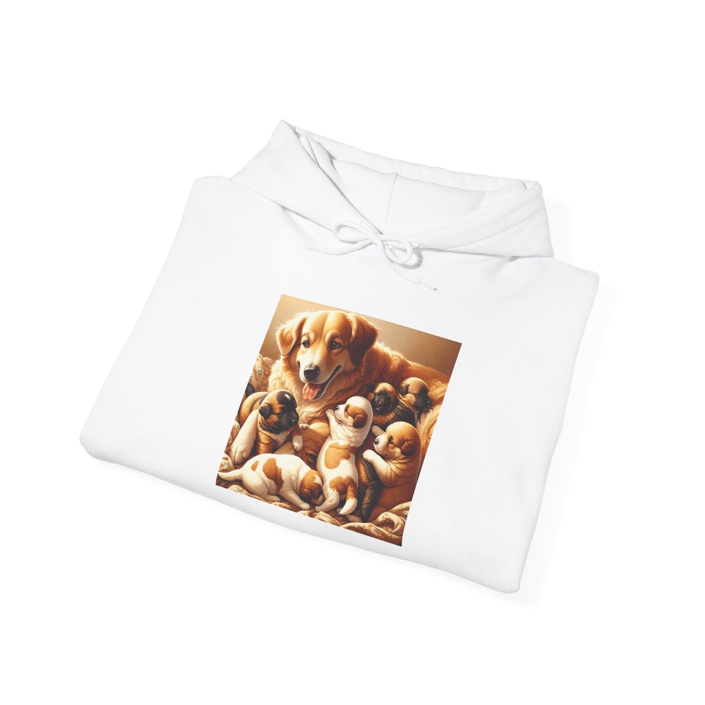 Cozy Dog Lover Hoodie with Puppy Prints