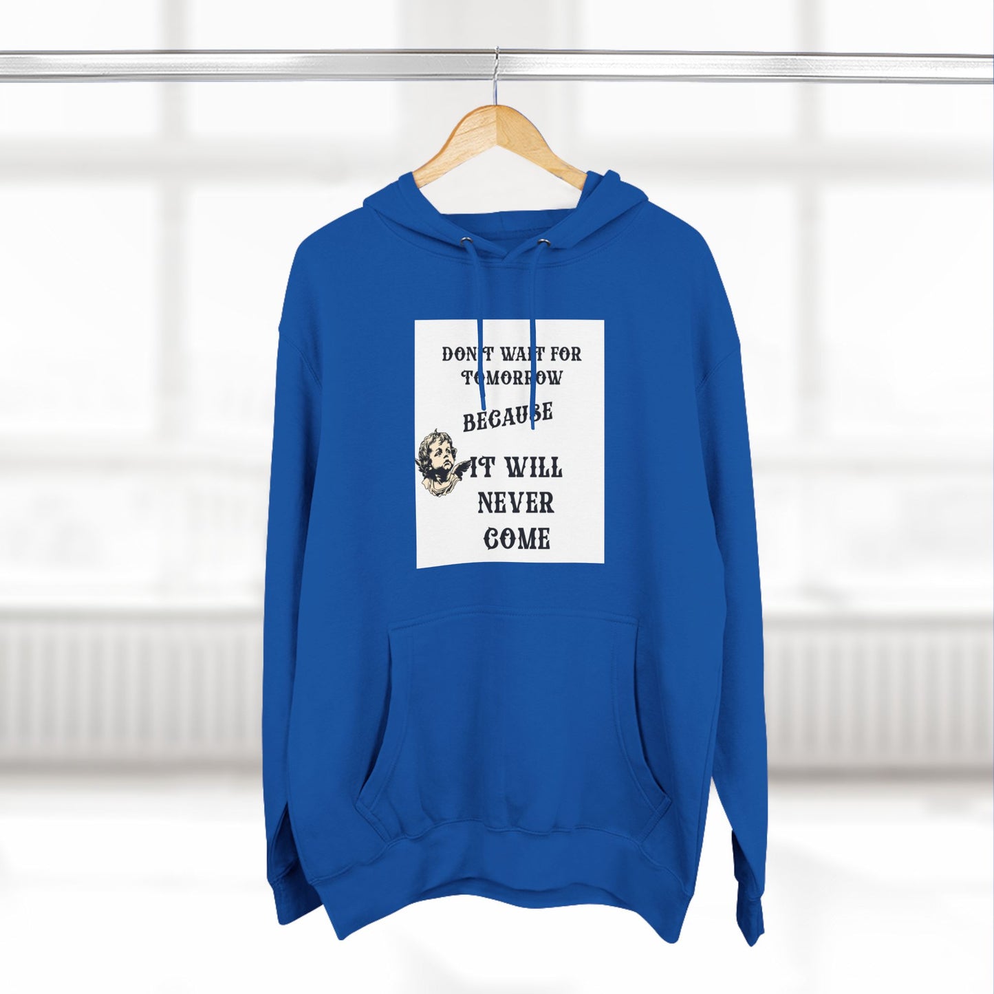 Three-Panel Fleece Hoodie