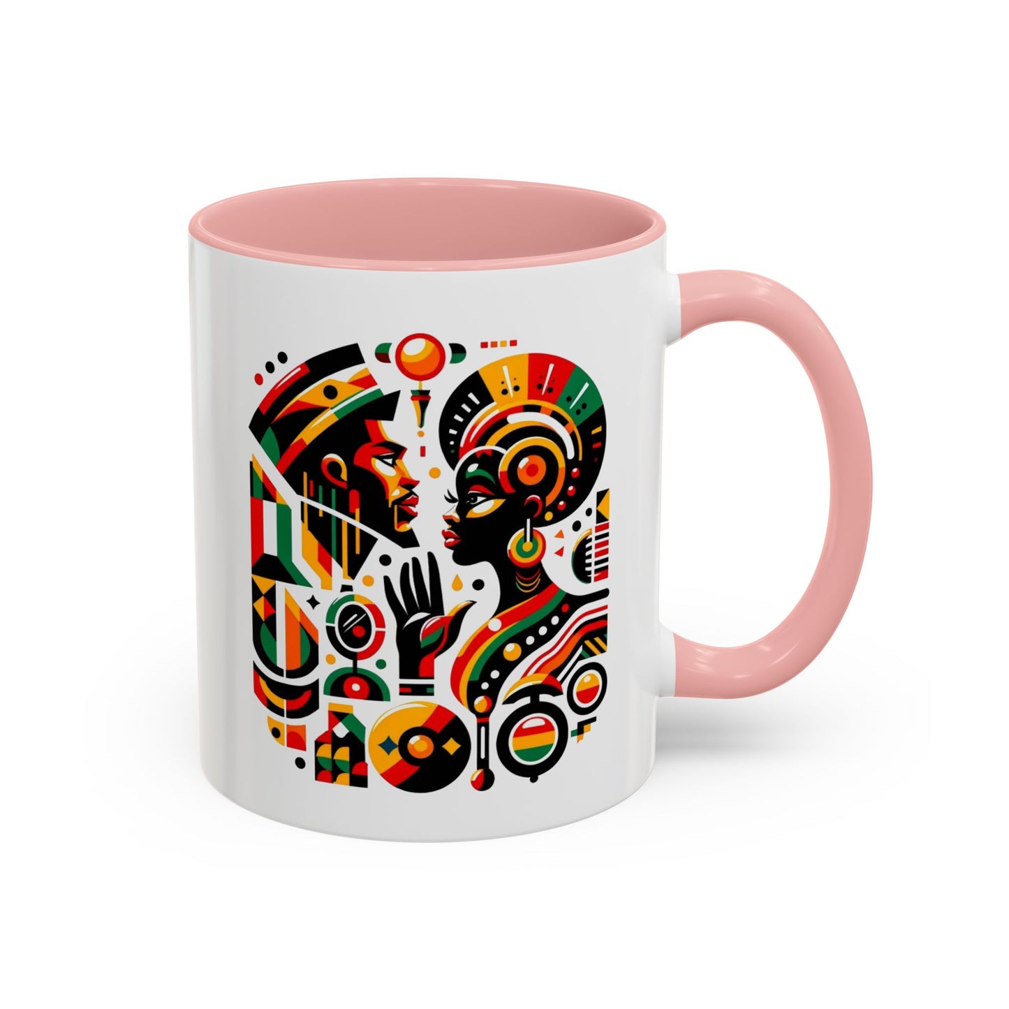 Artistic Black Beauty Coffee Mug - 11oz & 15oz - Vibrant Cultural Design for Home & Office