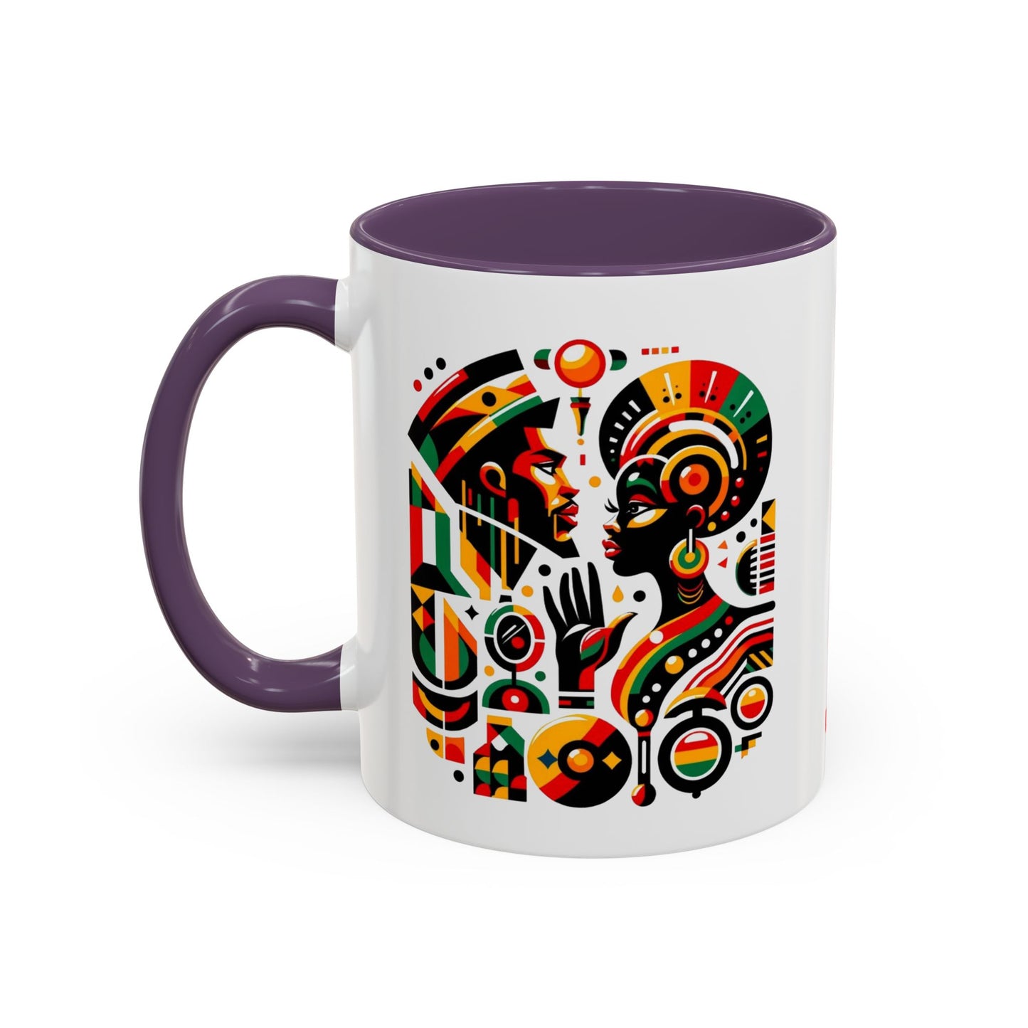 Artistic Black Beauty Coffee Mug - 11oz & 15oz - Vibrant Cultural Design for Home & Office