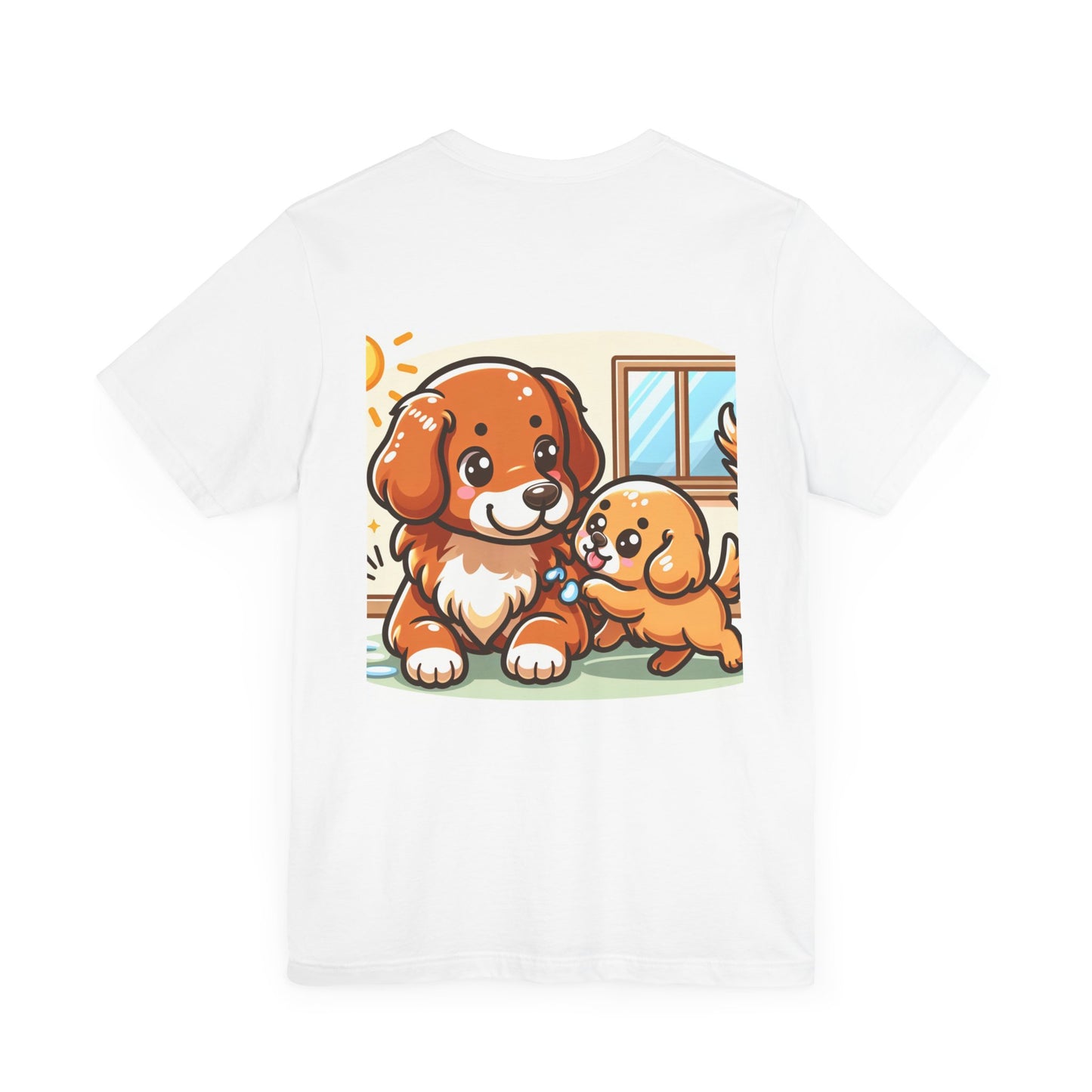 Retro 80's Made Tee - Unisex Jersey Short Sleeve Shirt with Cute Dog Design