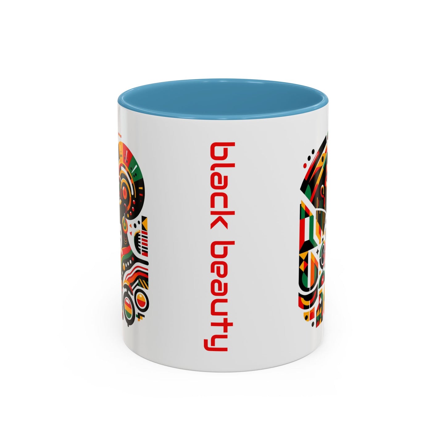 Artistic Black Beauty Coffee Mug - 11oz & 15oz - Vibrant Cultural Design for Home & Office