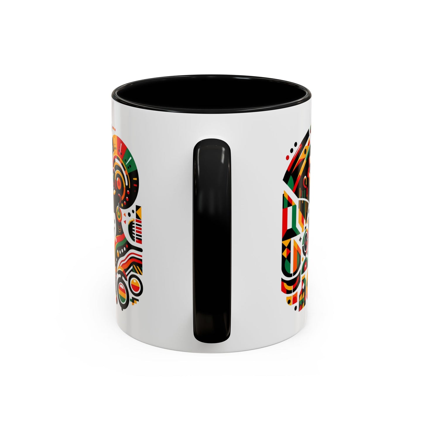 Artistic Black Beauty Coffee Mug - 11oz & 15oz - Vibrant Cultural Design for Home & Office