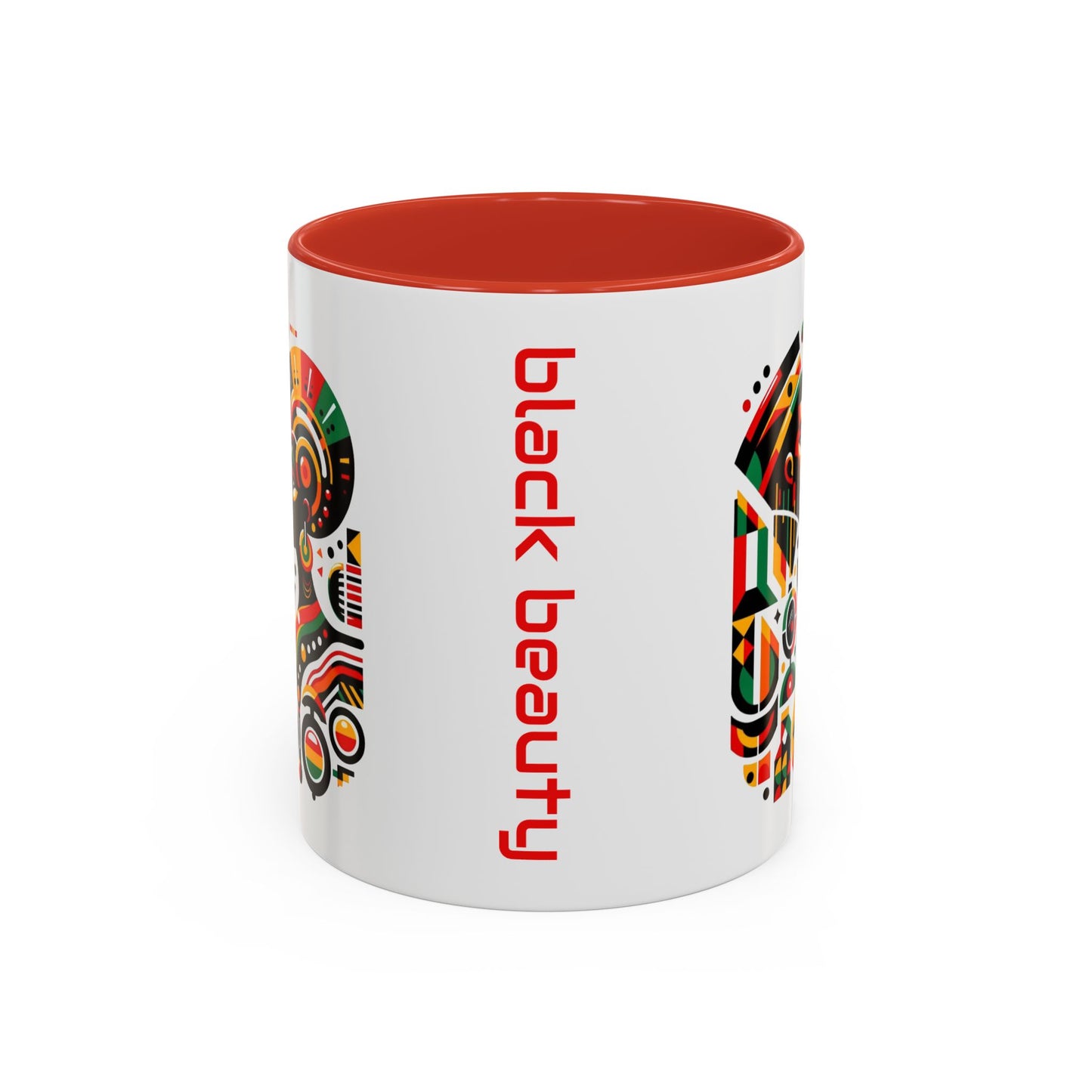 Artistic Black Beauty Coffee Mug - 11oz & 15oz - Vibrant Cultural Design for Home & Office