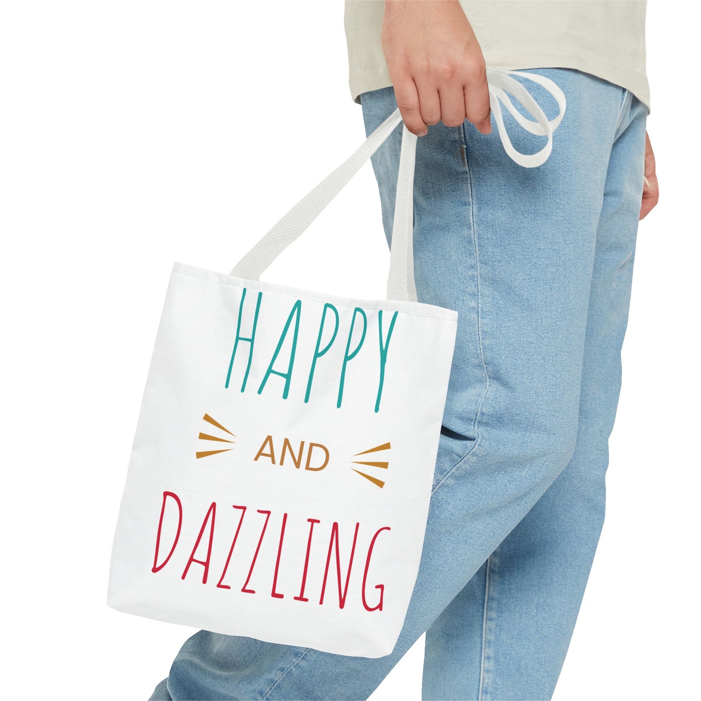 Happy and Dazzling Tote Bag - Cheerful Everyday Carryall for Joyful Occasions