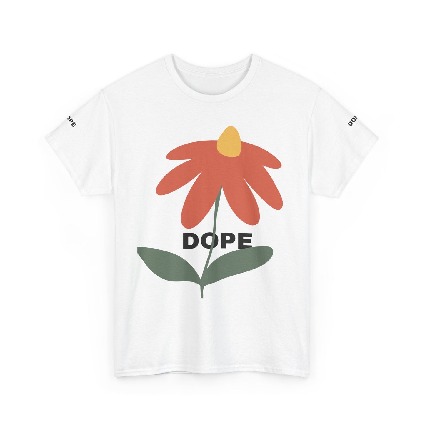 Unique Graphic Tee - 'DOPE' Floral and Lion Design for Trendsetters