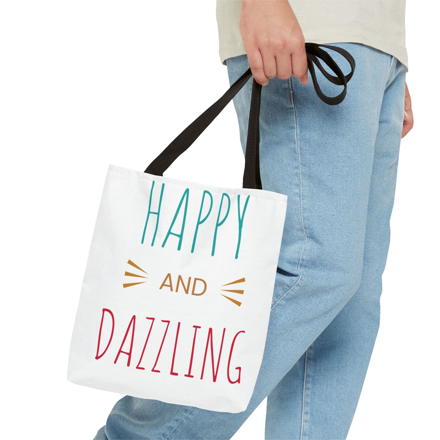 Happy and Dazzling Tote Bag - Cheerful Everyday Carryall for Joyful Occasions