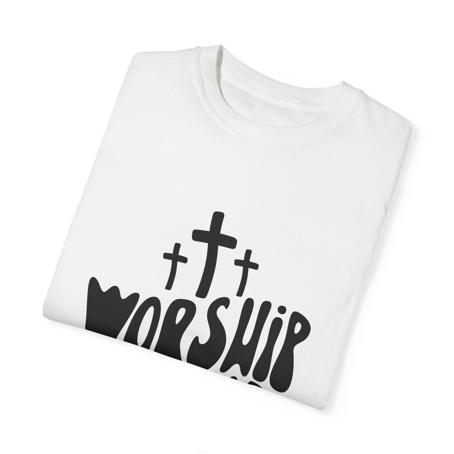 Worship is a Vibe Unisex Garment-Dyed T-Shirt - Casual Spiritual Tee for Everyday Wear