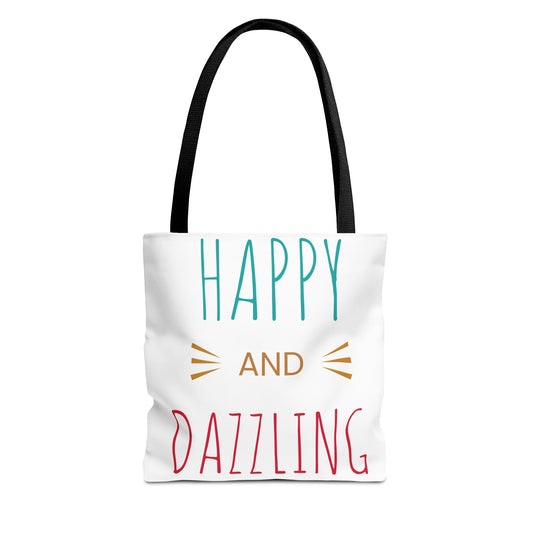 Happy and Dazzling Tote Bag - Cheerful Everyday Carryall for Joyful Occasions