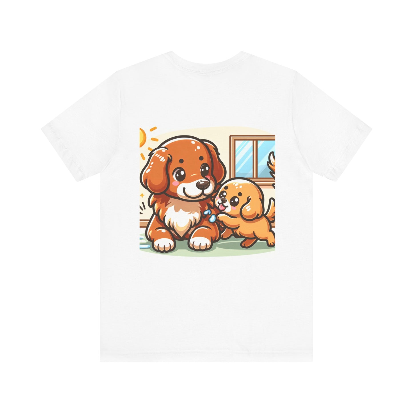 Retro 80's Made Tee - Unisex Jersey Short Sleeve Shirt with Cute Dog Design