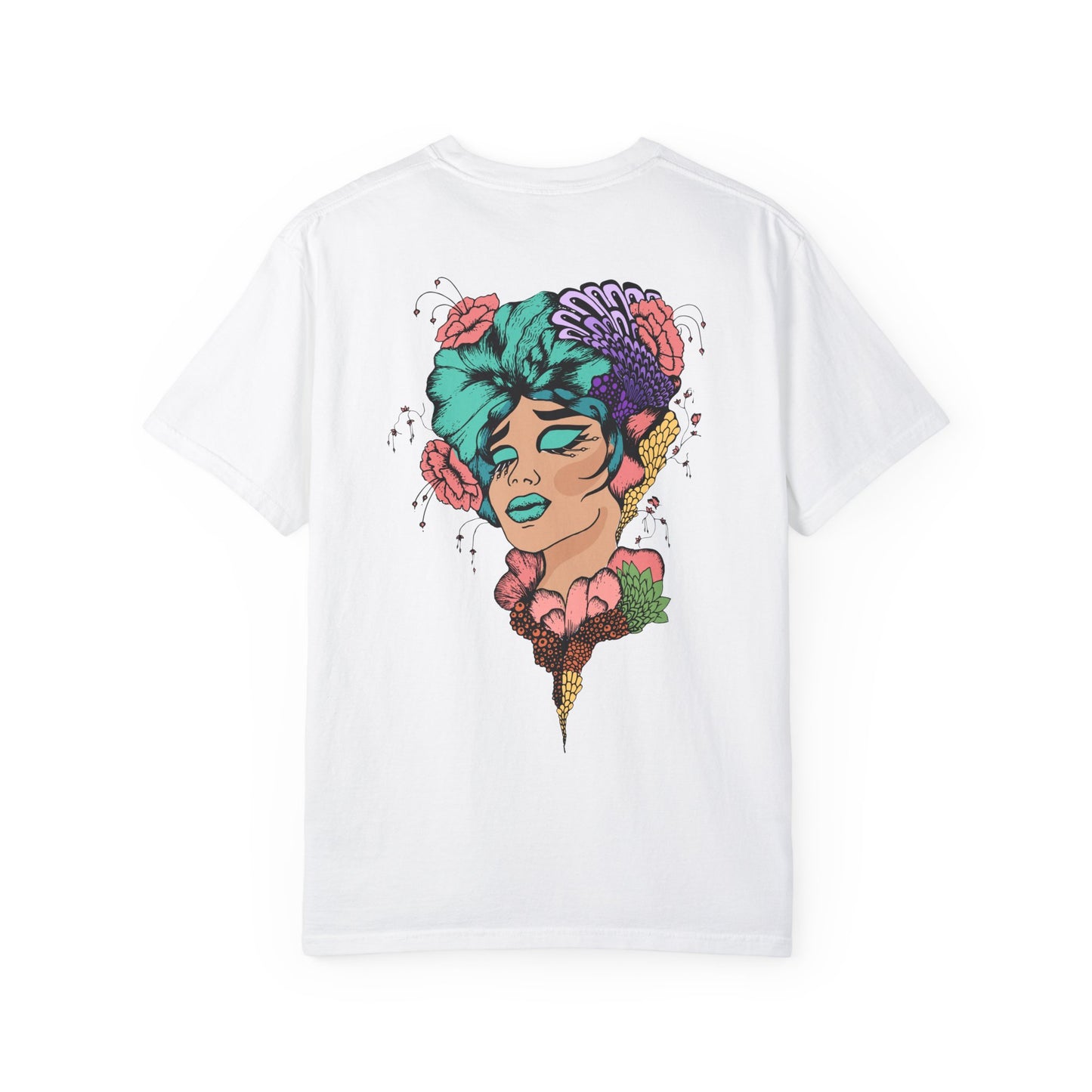 Tropical Jungle & Floral Art Unisex Garment-Dyed T-Shirt
