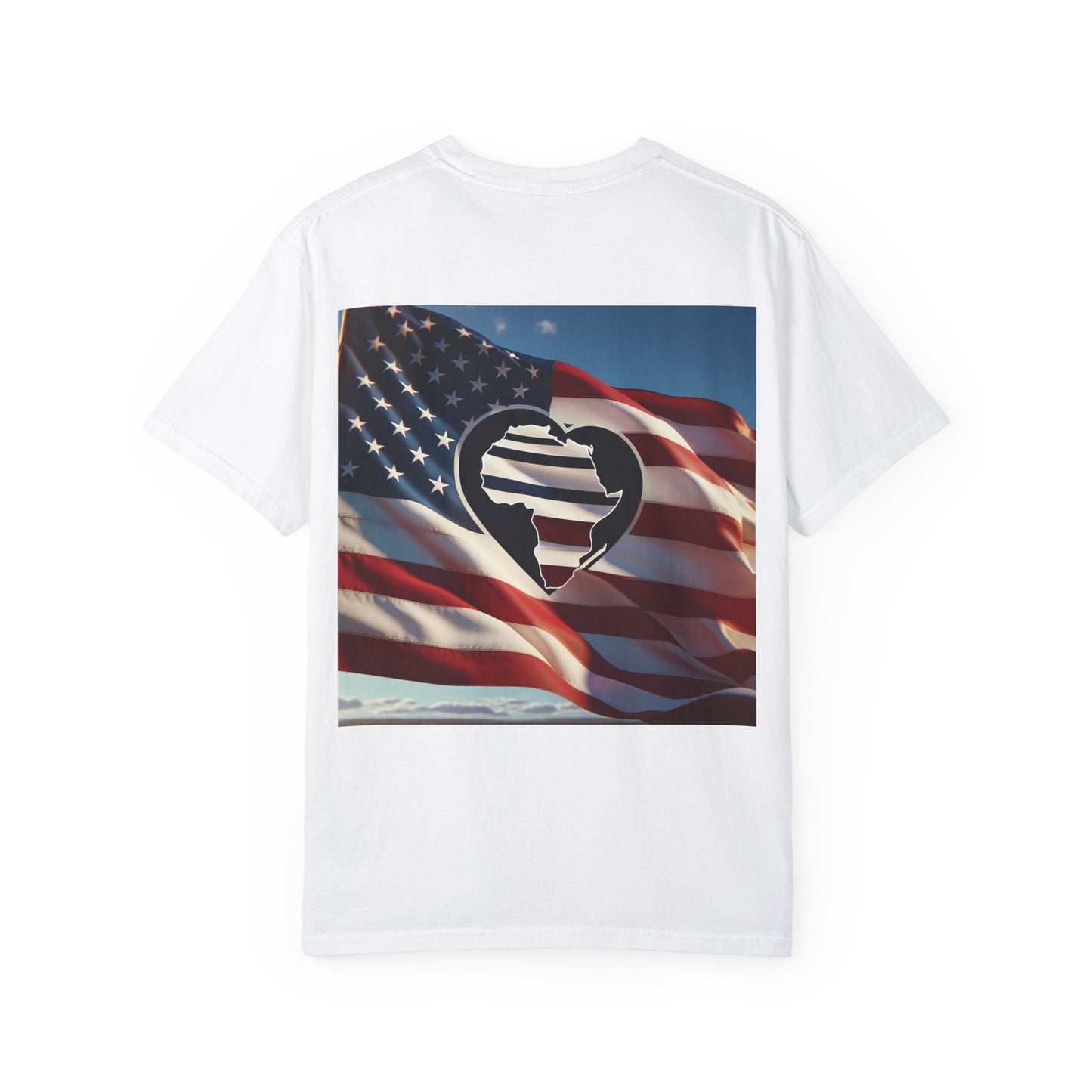 Vibrant Floral & Heart Flag Unisex T-Shirt - Celebrate Diversity & Nature