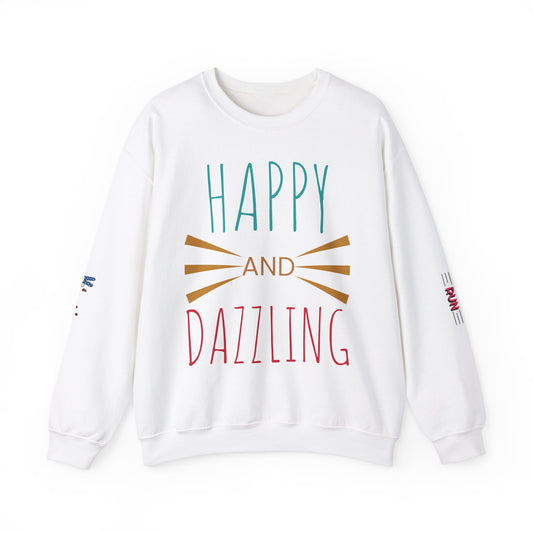 Happy & Dazzling Unisex Crewneck Sweatshirt - Perfect for Holidays and Celebrations