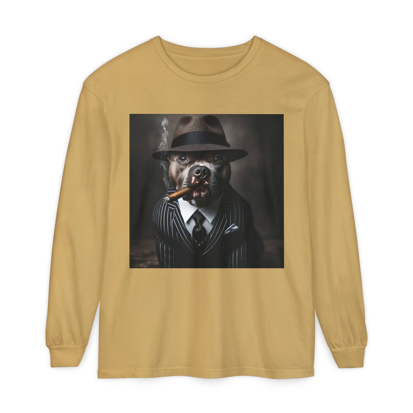 Unisex Garment-dyed Long Sleeve T-Shirt