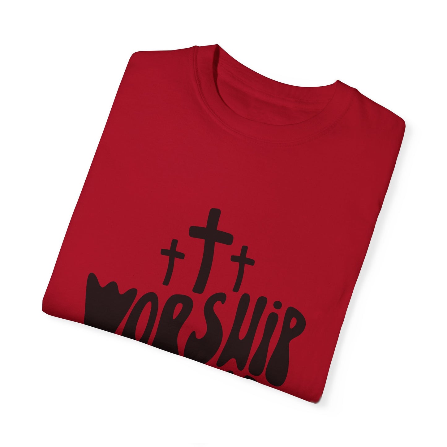 Worship is a Vibe Unisex Garment-Dyed T-Shirt - Casual Spiritual Tee for Everyday Wear