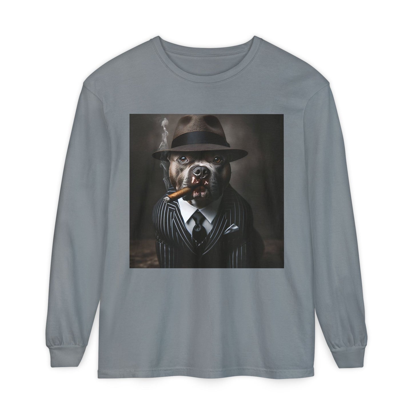 Unisex Garment-dyed Long Sleeve T-Shirt