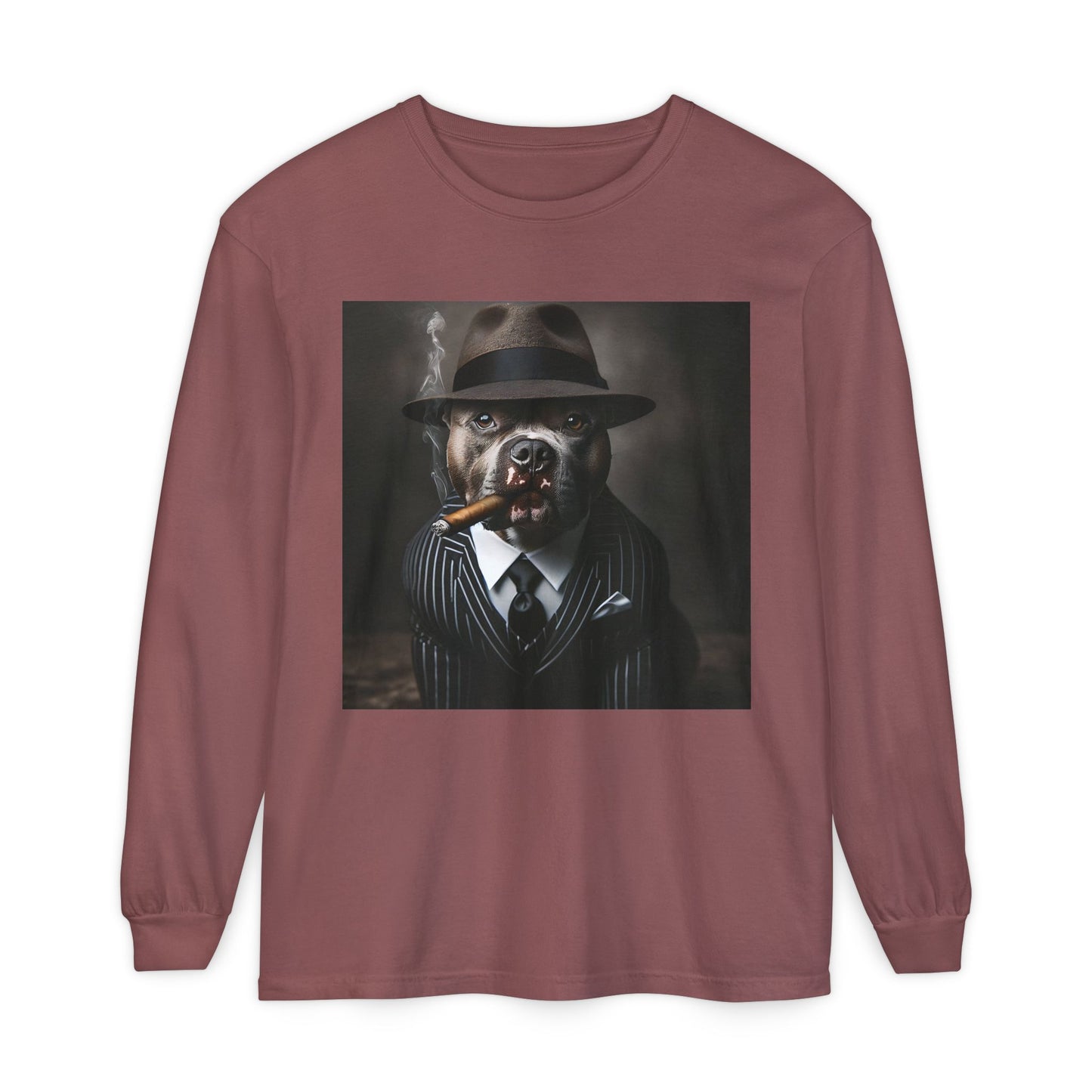 Unisex Garment-dyed Long Sleeve T-Shirt