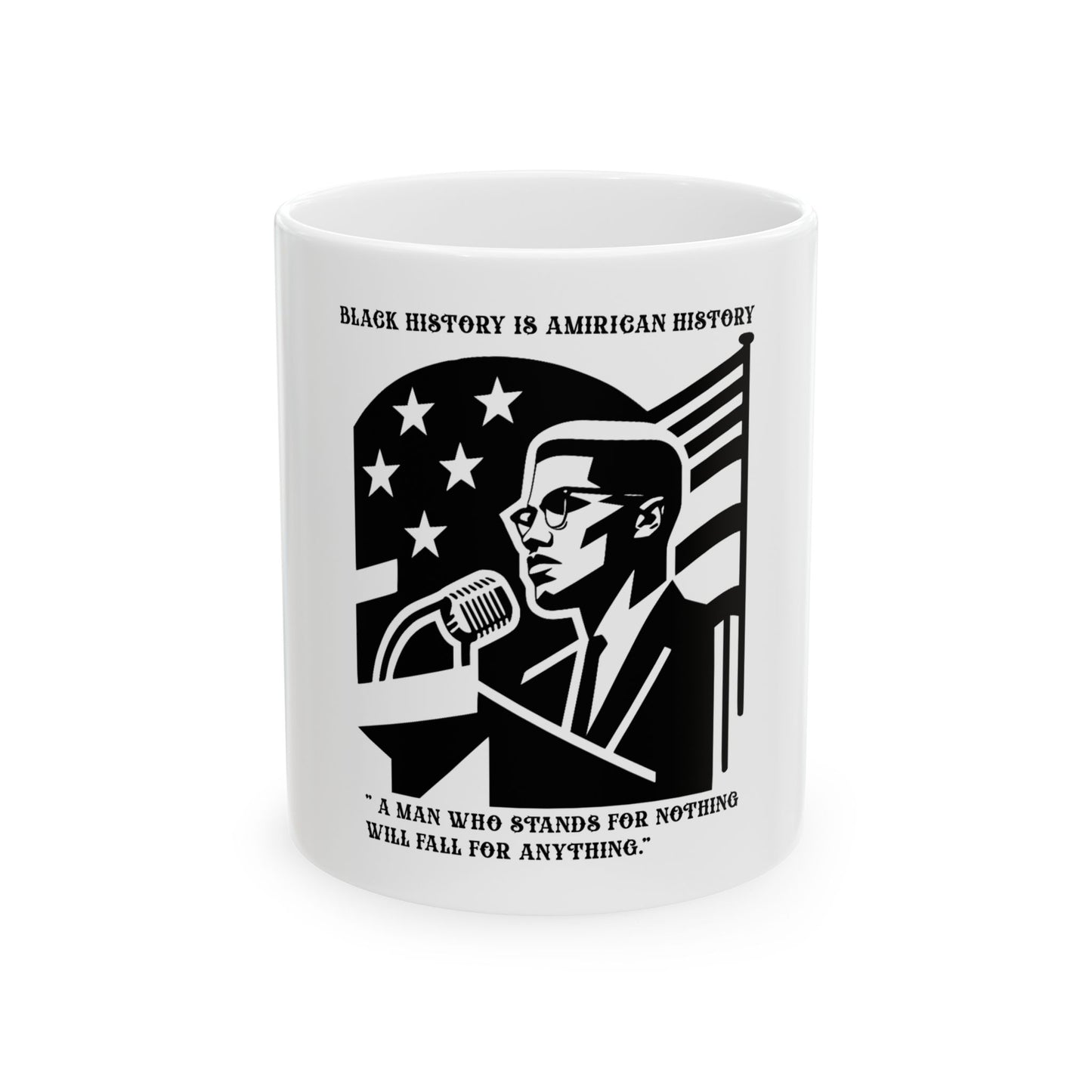 Malcom X Mug, (11oz, 15oz)