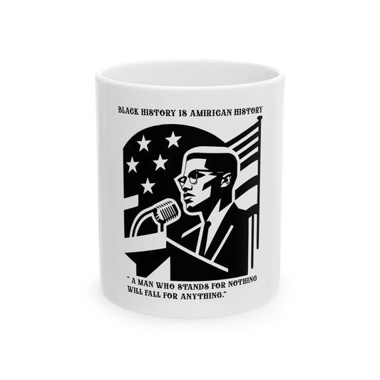 Malcom X Mug, (11oz, 15oz)