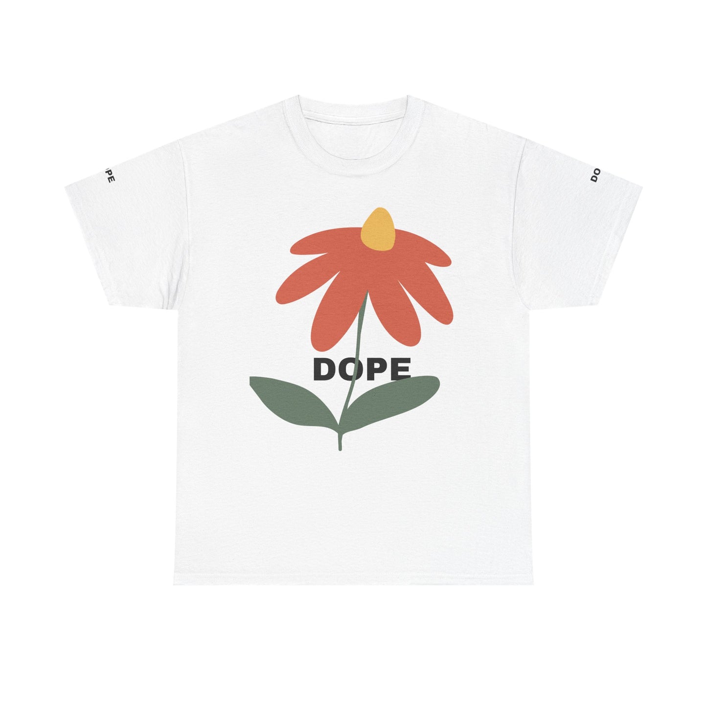Unique Graphic Tee - 'DOPE' Floral and Lion Design for Trendsetters