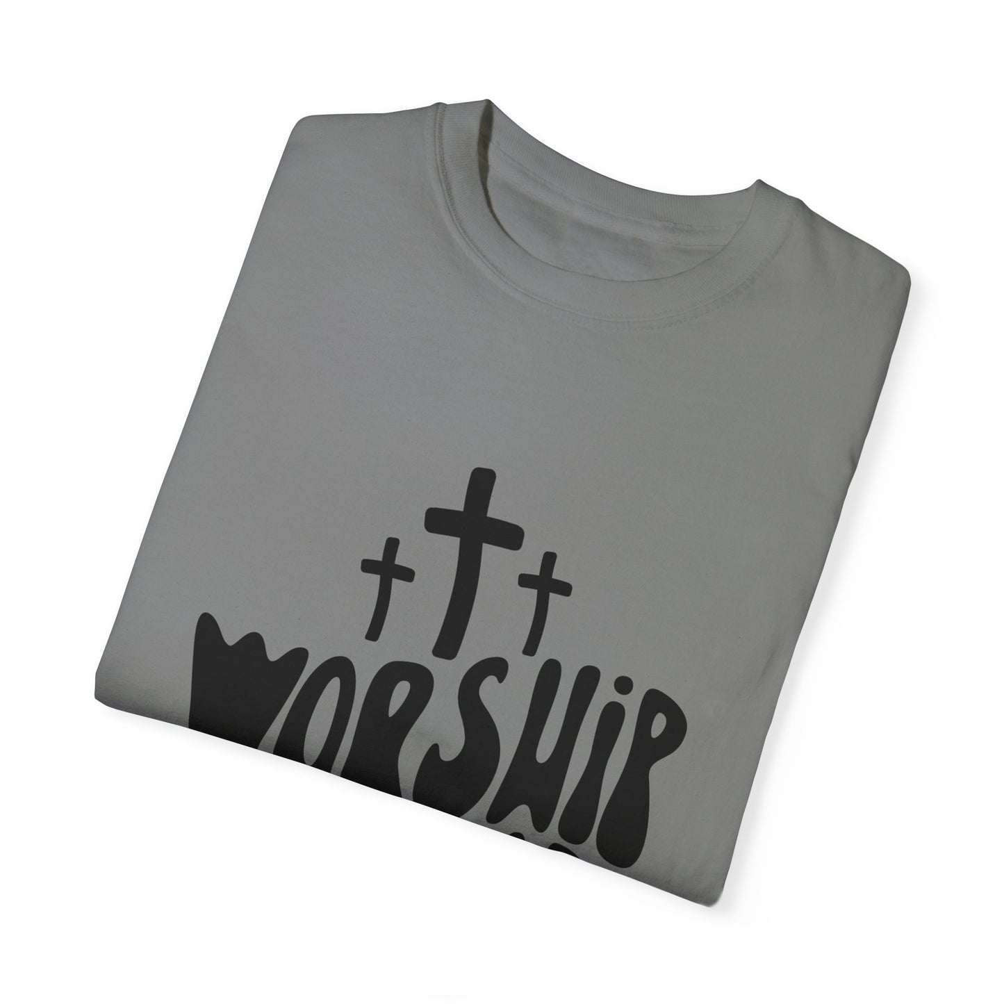 Worship is a Vibe Unisex Garment-Dyed T-Shirt - Casual Spiritual Tee for Everyday Wear