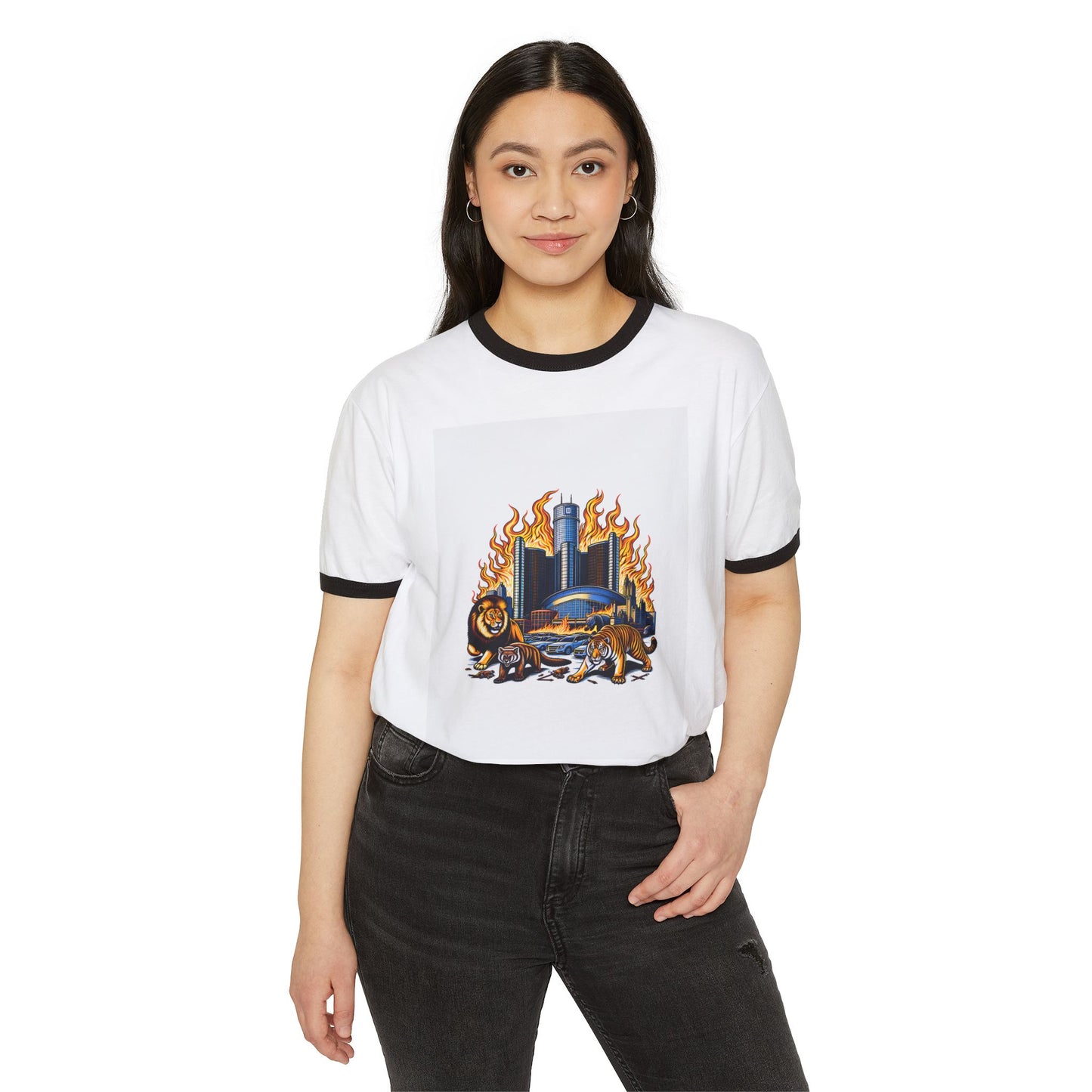 Unisex Cotton Ringer T-Shirt