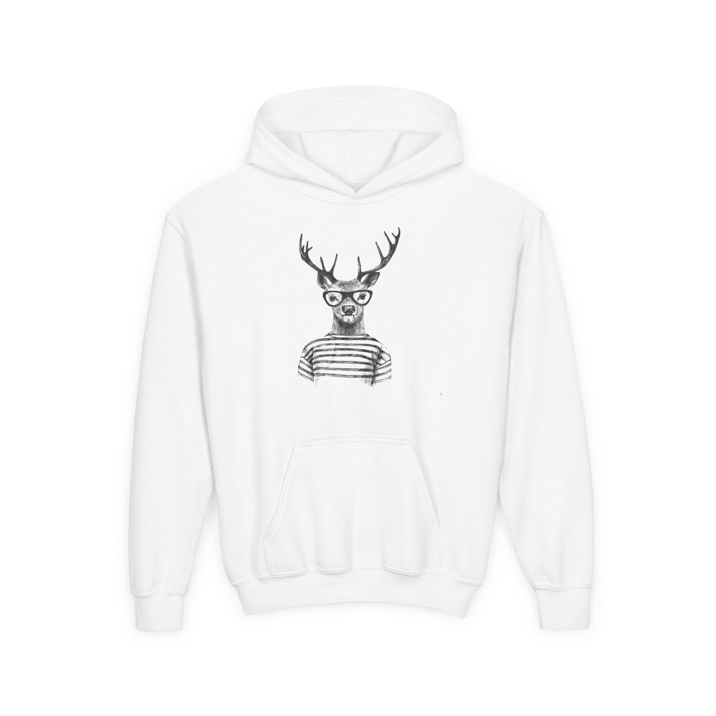 Whimsical Animal Sweatshirt for Kids - Fun Deer & Giraffe Design