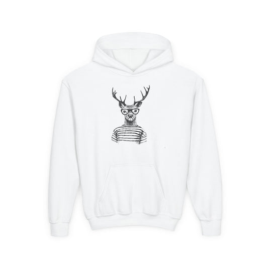 Whimsical Animal Sweatshirt for Kids - Fun Deer & Giraffe Design