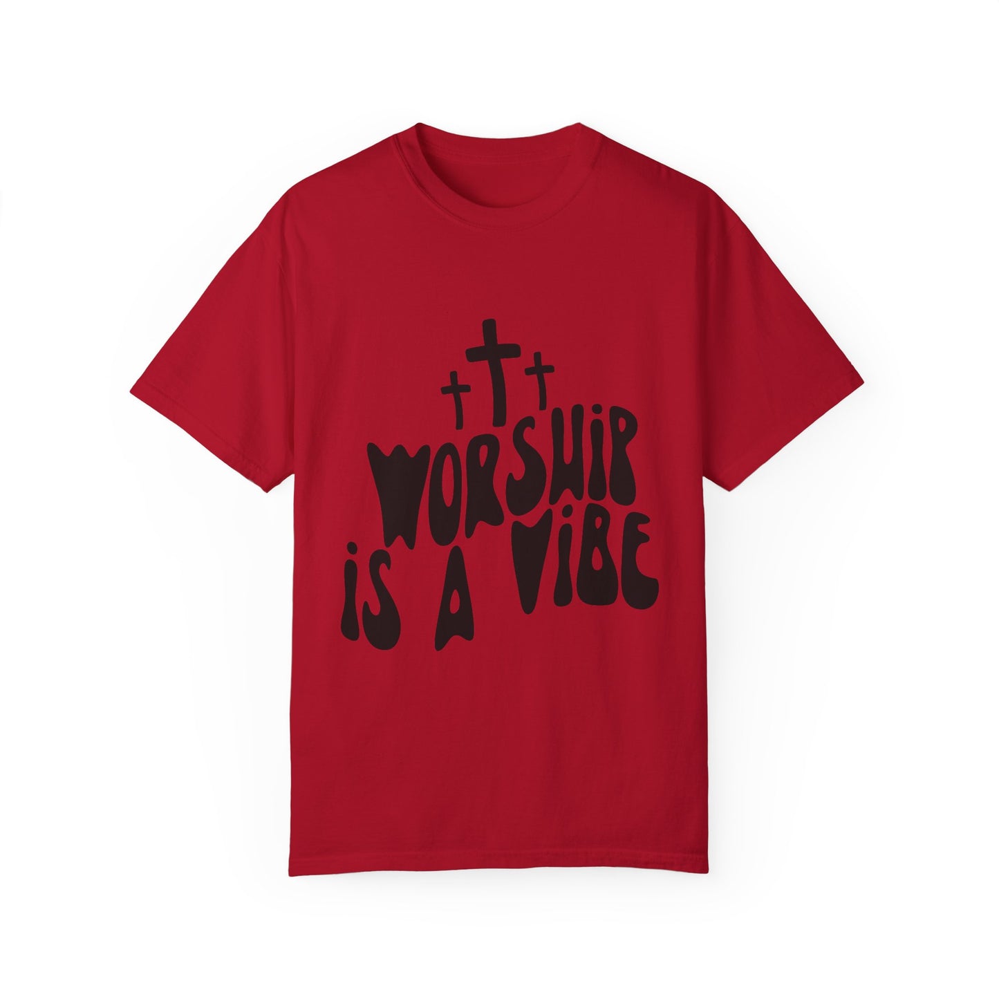 Worship is a Vibe Unisex Garment-Dyed T-Shirt - Casual Spiritual Tee for Everyday Wear