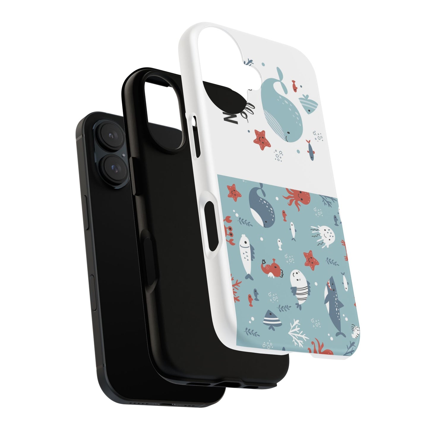 Cute Marine Life Phone Case - Tough Cases for Ocean Lovers