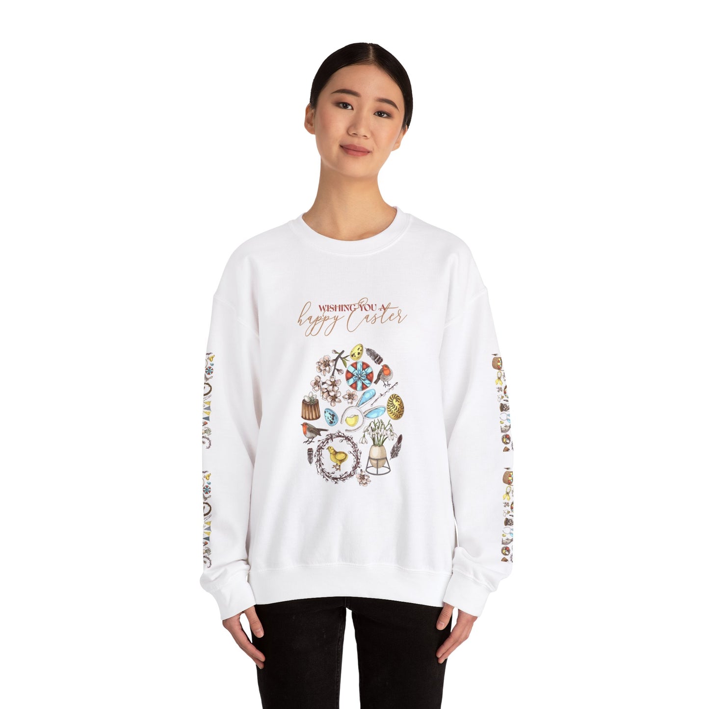 Happy Easter Unisex Crewneck Sweatshirt – Festive Spring Apparel for Celebrations