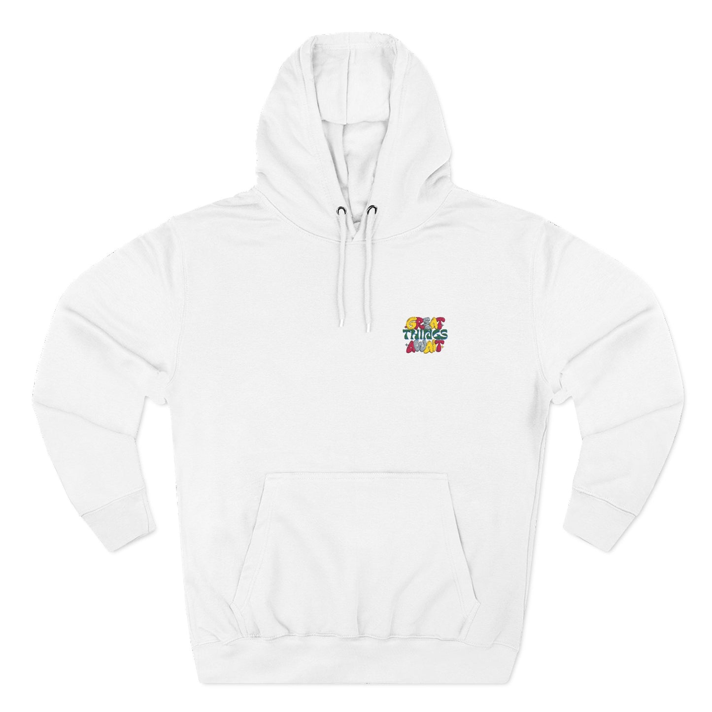 Colorful Fun Three-Panel Fleece Hoodie for Cozy Days