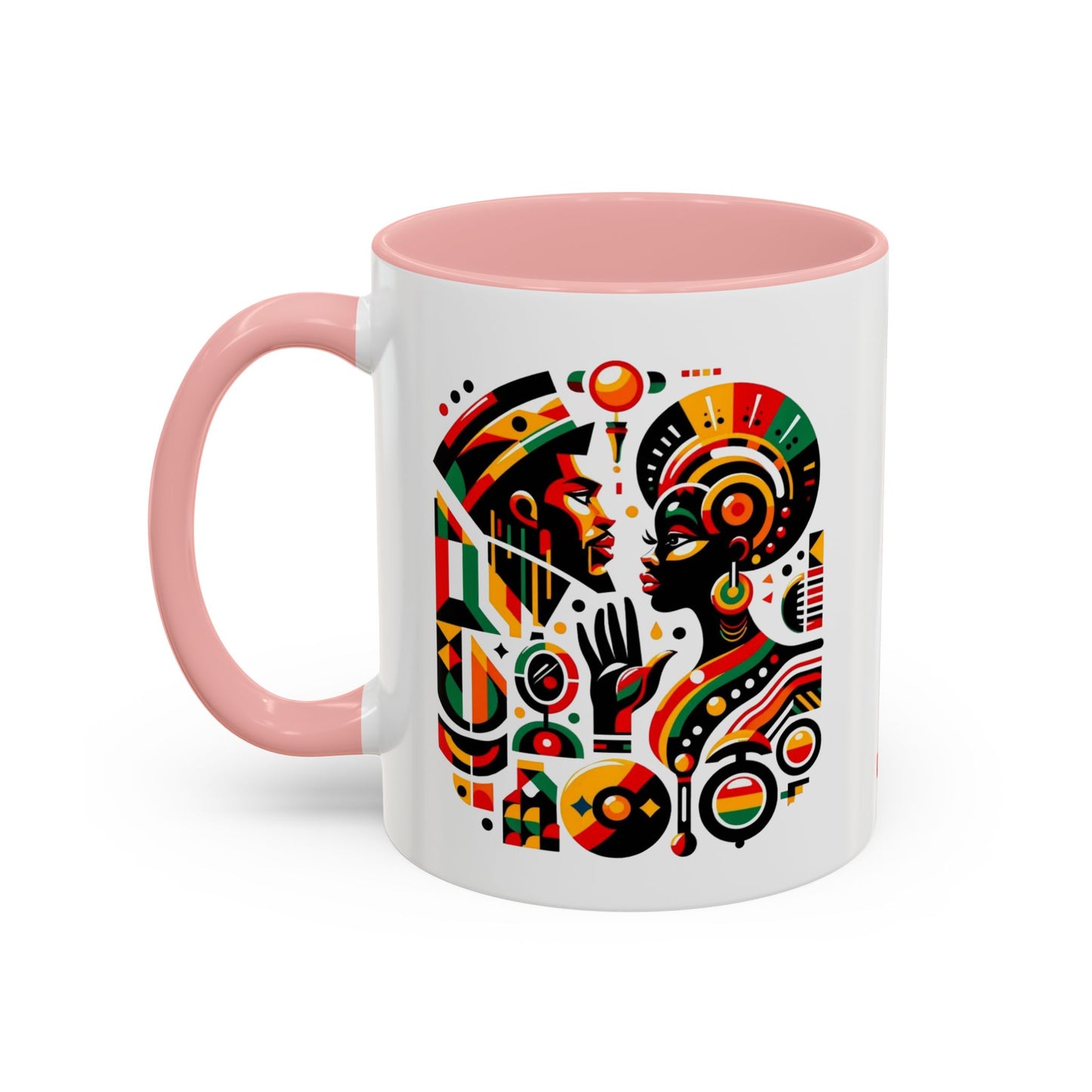 Artistic Black Beauty Coffee Mug - 11oz & 15oz - Vibrant Cultural Design for Home & Office