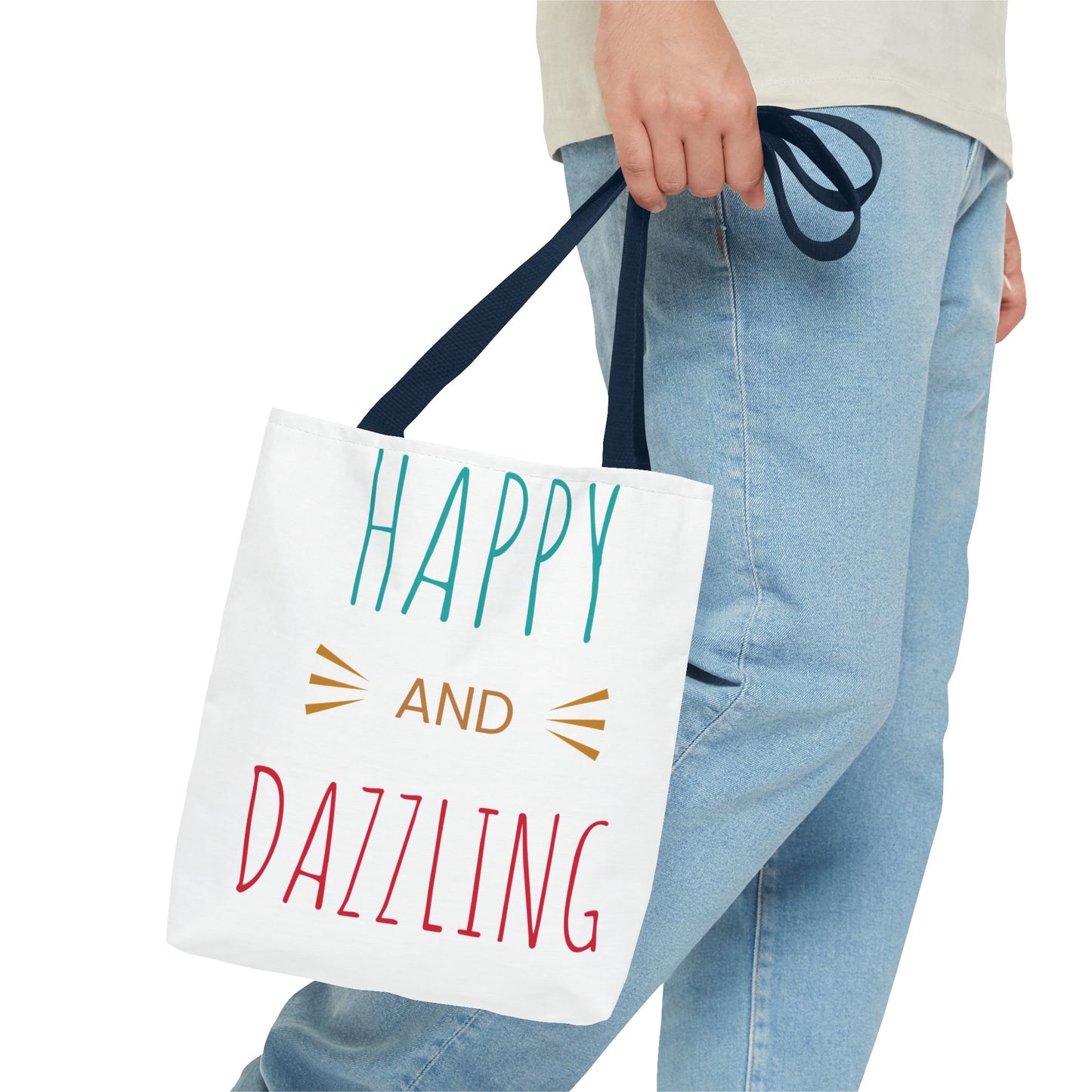 Happy and Dazzling Tote Bag - Cheerful Everyday Carryall for Joyful Occasions