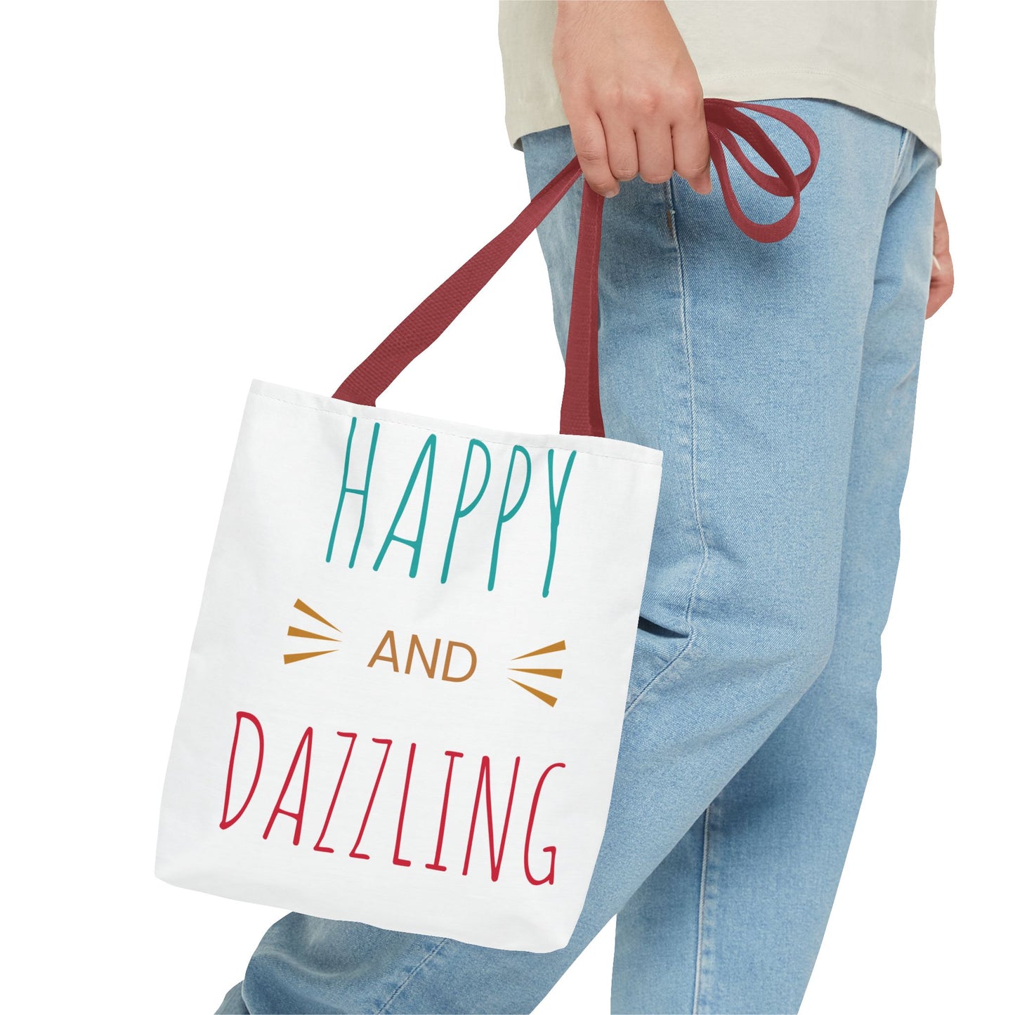 Happy and Dazzling Tote Bag - Cheerful Everyday Carryall for Joyful Occasions