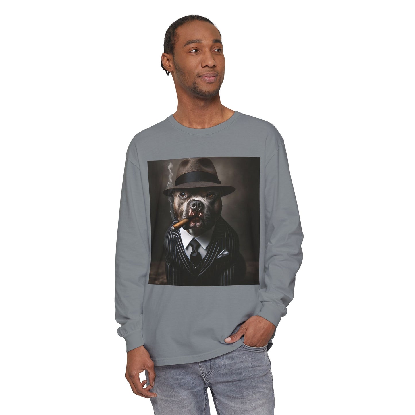 Unisex Garment-dyed Long Sleeve T-Shirt