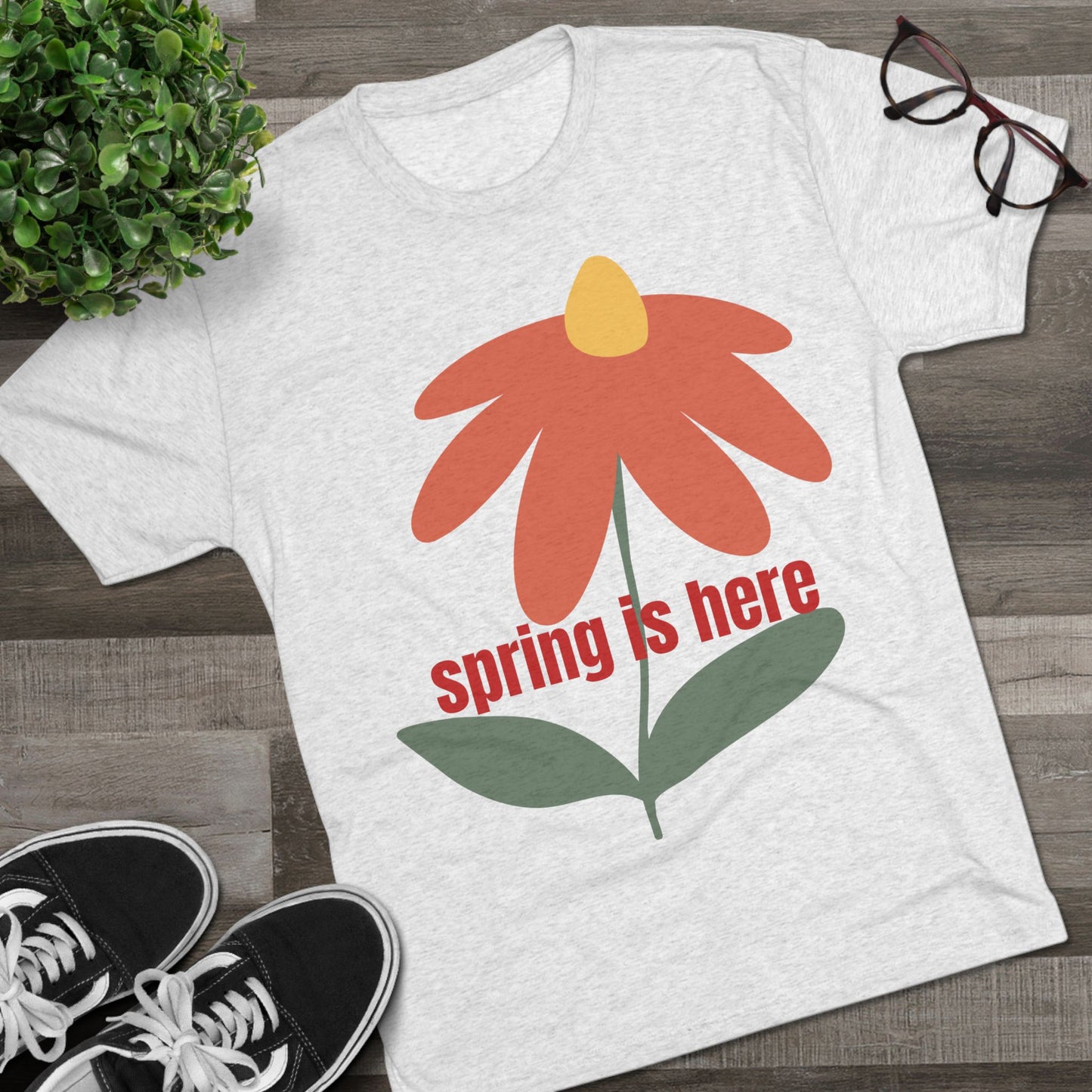 Spring Is Here Kindness Tee - Unisex Tri-Blend Crew