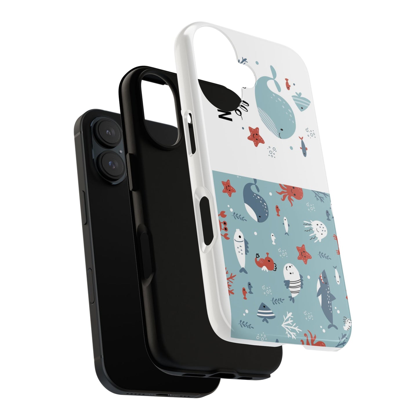 Cute Marine Life Phone Case - Tough Cases for Ocean Lovers