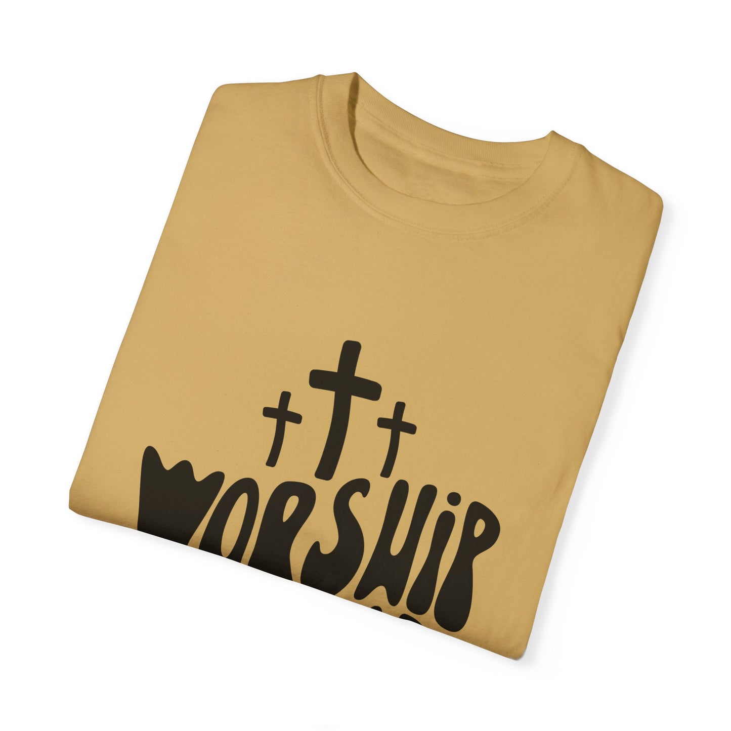 Worship is a Vibe Unisex Garment-Dyed T-Shirt - Casual Spiritual Tee for Everyday Wear