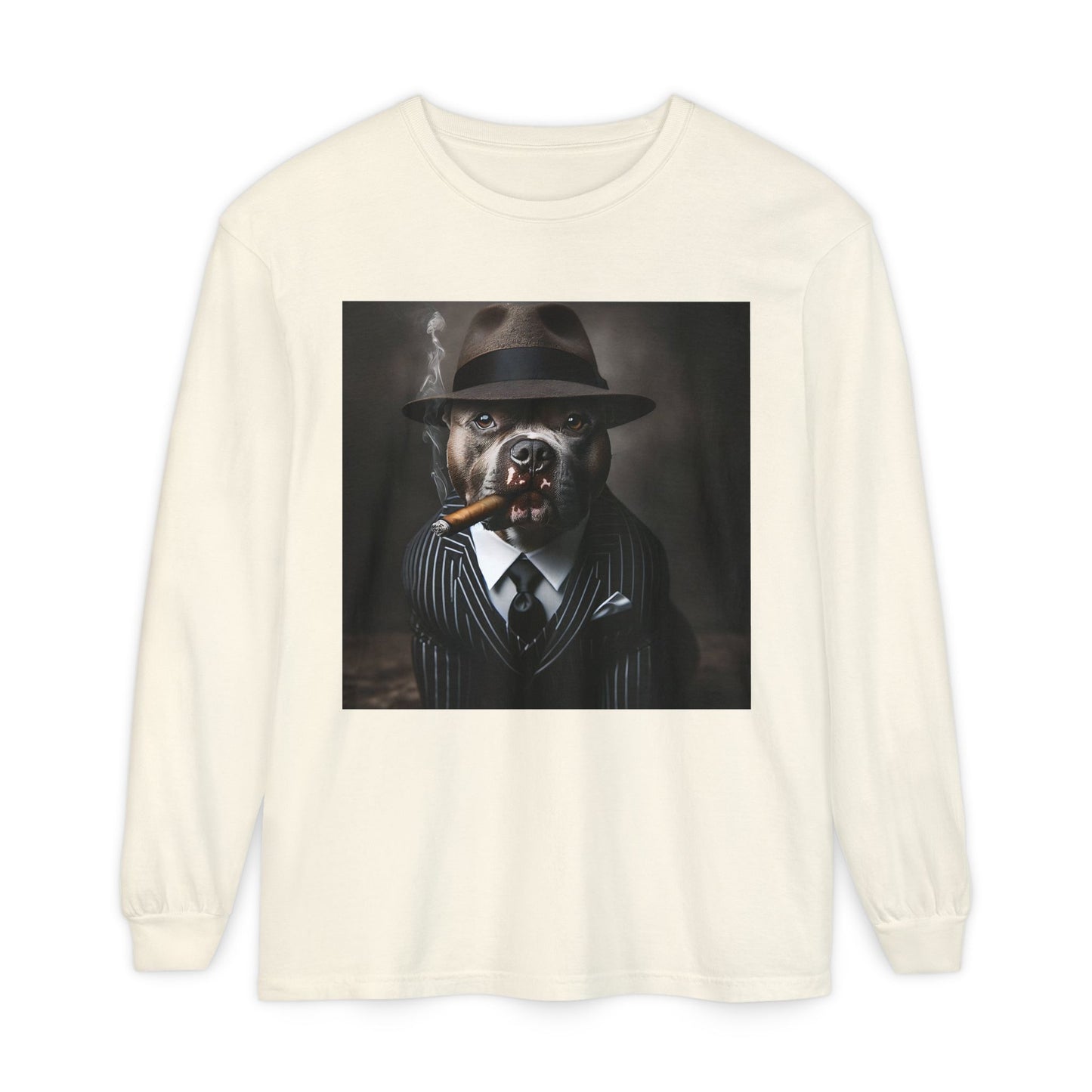 Unisex Garment-dyed Long Sleeve T-Shirt